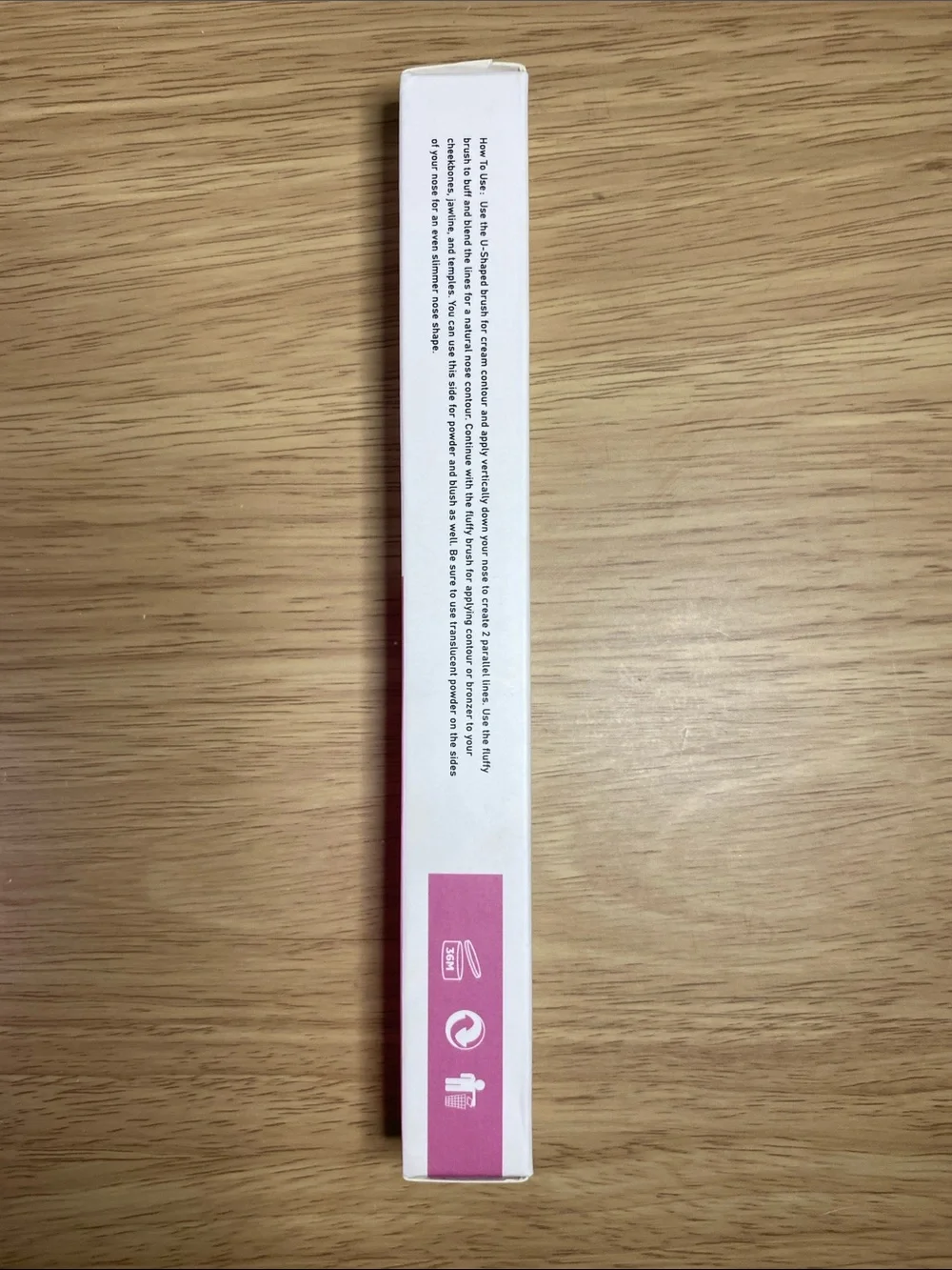Nose Contour U-Shaped Makeup Brush - Pink